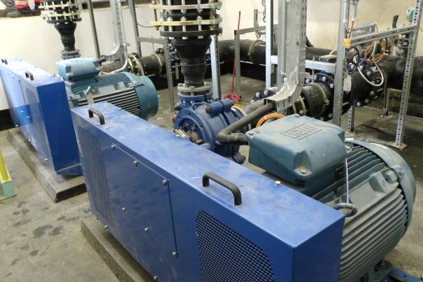 Čerpací stavice záměsových vod odsíření Elektrárny Prunéřov II