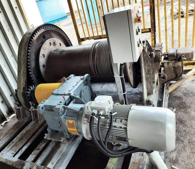 Modernizace vrátku EVM5 na vykládce vagonů s palivem – Plzeňská teplárenská, a.s.