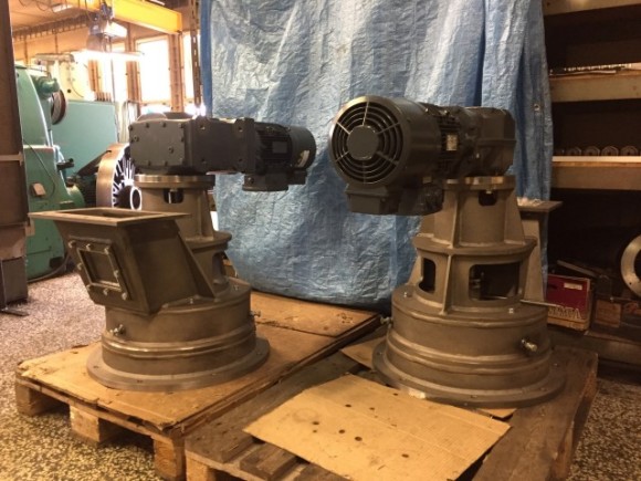 První hotové kusy komůrkových podavačů ve výrobě