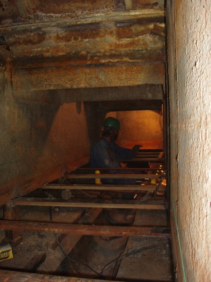 Oprava vynašeče strusky