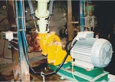 Bagrovací stanice s kalovým čerpadlem Warman