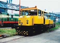 Navíjení, odvíjení kabelu elektrické lokomotivy - Elektrárna Mělník