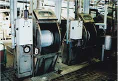 Textilní barvicí a napařovací linky