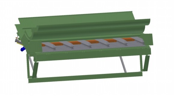 Dávkování paliva pomocí pohyblivých desek, strana kotle