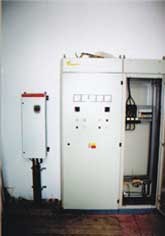 Rozvaděč s řízením dmychadel v krytí IP 55