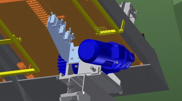 Pohon jedné podávací desky
