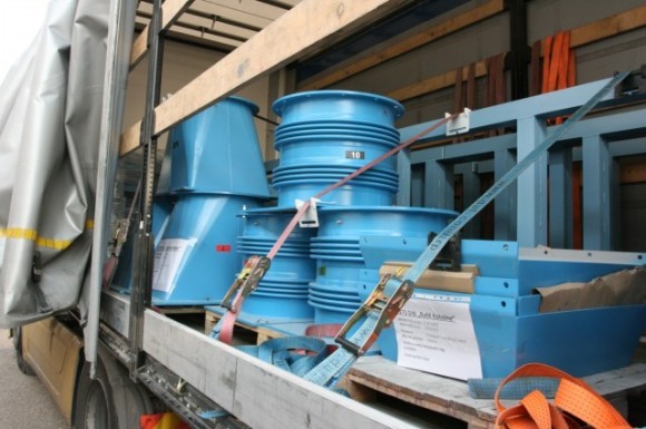 Násypky, kompenzátory a svodky dopravní linky - expedice