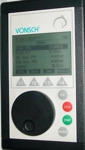 Ovládací panel frekvenčního měniče