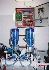 Provoz kaskády čerpadel, automatická regulace výkonu