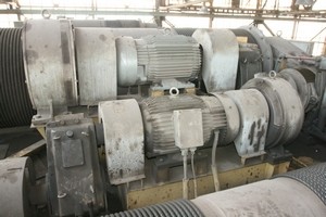 Vířivá brzda elektromotoru před rekonstrukcí jeřábu