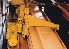 Kočka na mostě jeřábu