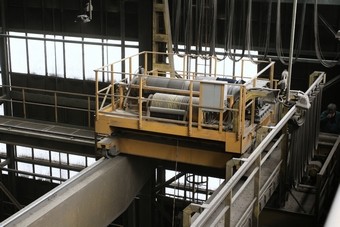 Shrnovací vední plochého kabelu ve vozících