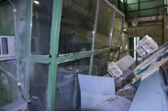 Kabina pro obsluhu shrabovacího stroje