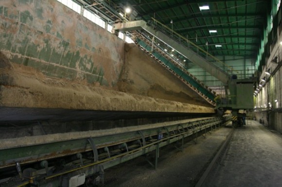 Shrabovací stroj energosádrovce