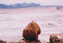 Čerpání kalu v pískovně