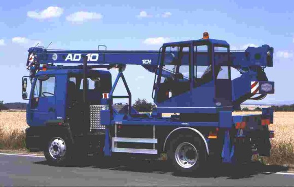 Auto jeřábový lanový buben s hydraulickym pohonem