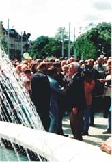 Fontána, automatická regulace čerpadel s měniči frekvence