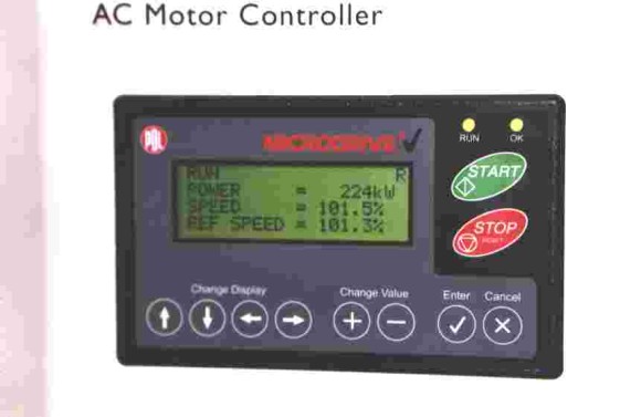 Kontrolní panel ovládání frekvenčního měniče