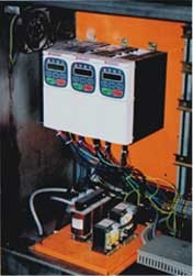 Barvicí textilní stroj s novými pohony